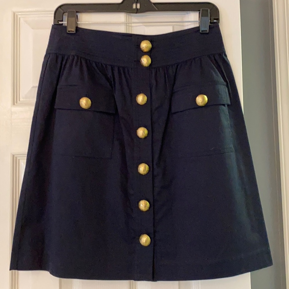 Elizabeth McKay navy skirt size 6